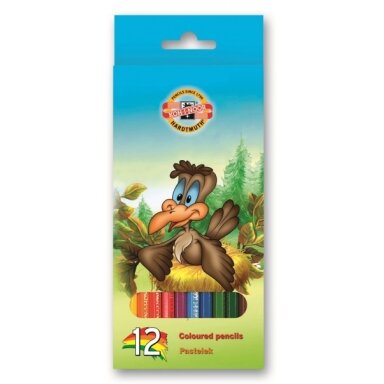 Карандаши цветные Koh-I-Noor 3552 Birds 12 цветов Карандаши цветные Koh-I-Noor 3552 Birds 12 цветов