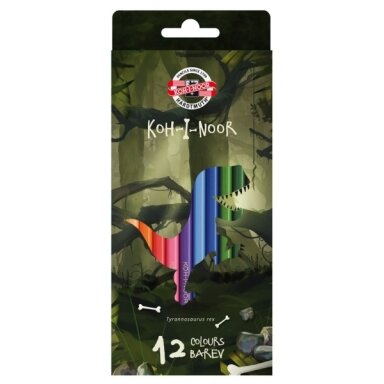 Карандаши цветные Koh-I-Noor 3592 Dino12 цветов Карандаши цветные Koh-I-Noor 3592 Dino12 цветов