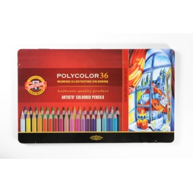 Set of Artists Coloured Pencils Koh-I-Noor 3825 36 colors
