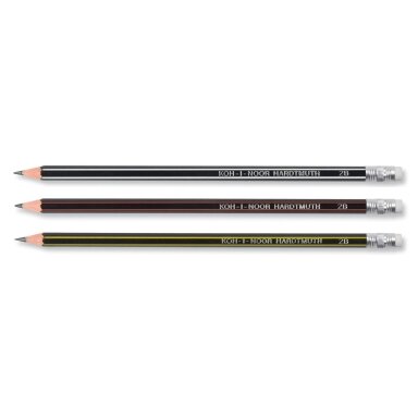 Extra Flexible Graphite Pencil with Eraser Koh-I-Noor 1397 2B Extra Flexible Graphite Pencil with Eraser Koh-I-Noor 1397 2B