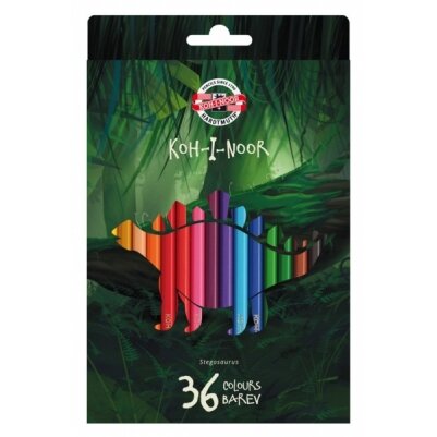 Set of School Coloured Pencils Koh-I-Noor Dino 3595 36 colors Set of School Coloured Pencils Koh-I-Noor Dino 3595 36 colors