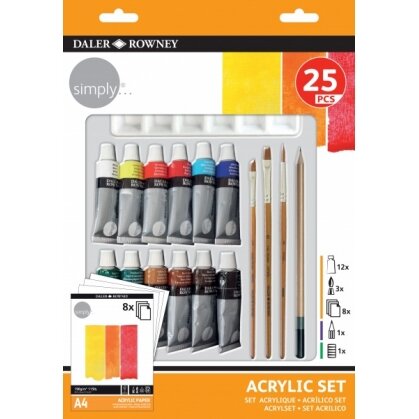 Simply Acrylic Set 25 Pcs