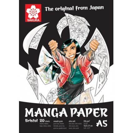 Альбом для рисования Sakura Manga 14,8x21 см 20 листов 250 г/м2