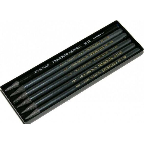 Карандаши чернографитные в лаке без дерева Koh-I-Noor Progresso 8915 6 шт. 1