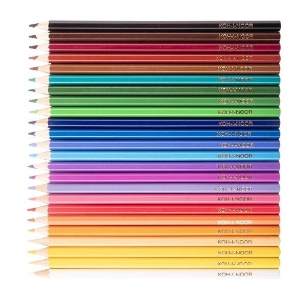 Koh-I-Noor set of school coloured pencils 3554 24 LION RED 1 Koh-I-Noor set of school coloured pencils 3554 24 LION RED 1