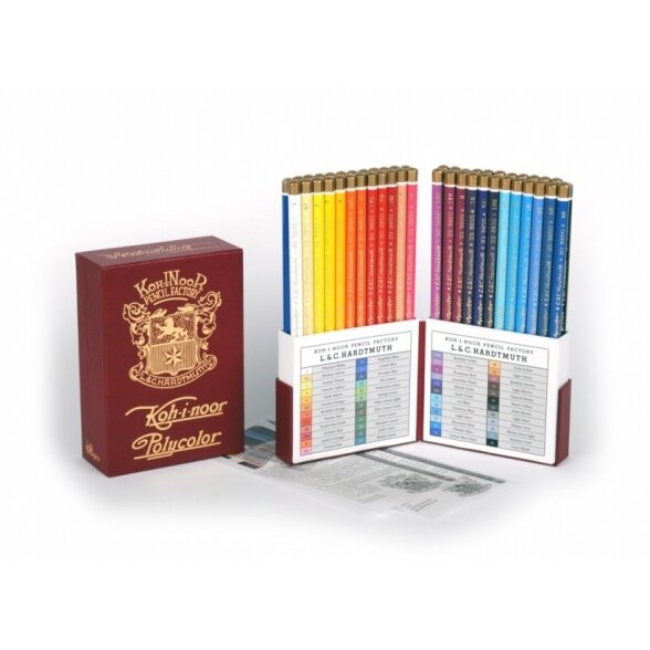 Pieštukai spalvoti Koh-I-Noor Polycolor "Retro" 48 spalvų Pieštukai spalvoti Koh-I-Noor Polycolor "Retro" 48 spalvų