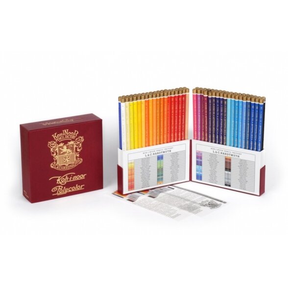 Pieštukai spalvoti Koh-I-Noor Polycolor "Retro" 72 spalvų Pieštukai spalvoti Koh-I-Noor Polycolor "Retro" 72 spalvų