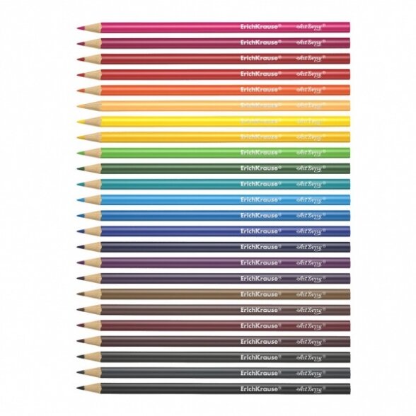 Triangular color pencils ArtBerry 24 colors 1