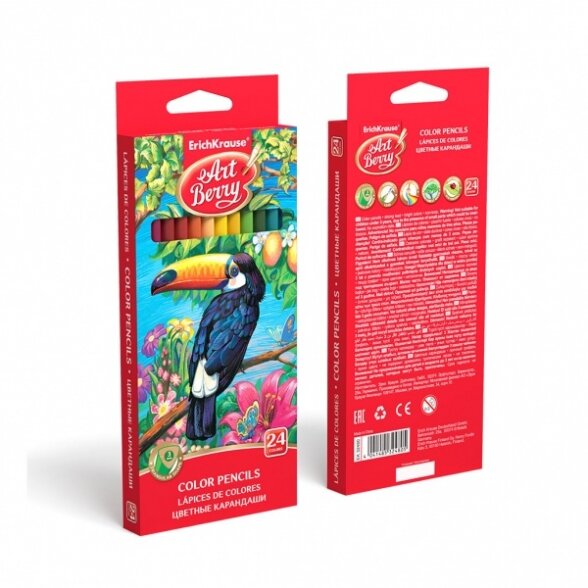 Triangular color pencils ArtBerry 24 colors 3