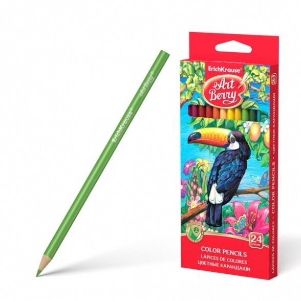 Triangular color pencils ArtBerry 24 colors