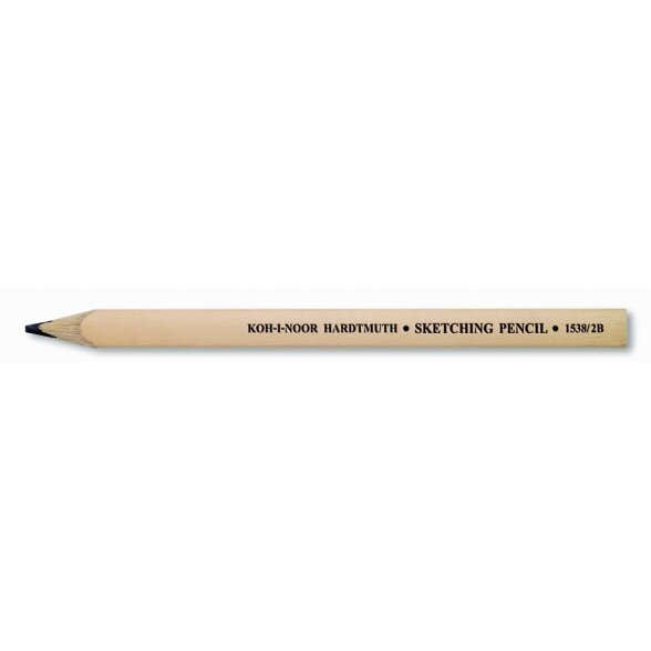 Sketching Flat Pencil Koh-I-Noor 1538 N 2B Sketching Flat Pencil Koh-I-Noor 1538 N 2B