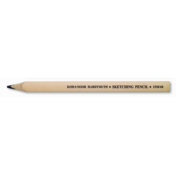 Sketching Flat Pencil Koh-I-Noor 1538 N 6B Sketching Flat Pencil Koh-I-Noor 1538 N 6B