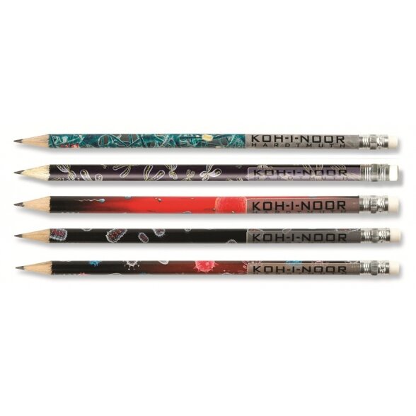 Pieštukas grafitinis su trintuku Koh-I-Noor 1231 Microcosmos Pieštukas grafitinis su trintuku Koh-I-Noor 1231 Microcosmos
