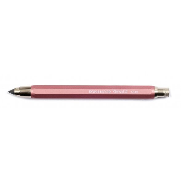 Pieštukas mechaninis Koh-I-Noor 5340 5,6 mm su drožtuku, korpusas rožinės spalvos