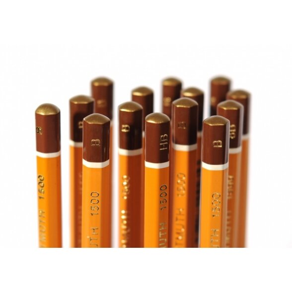 Set of Graphite Pencils Koh-I-Noor 1502 Art 8B-2H, 12 pcs 1