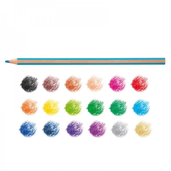 Pieštukai spalvoti Carioca Supercolor 18 spalvų 1