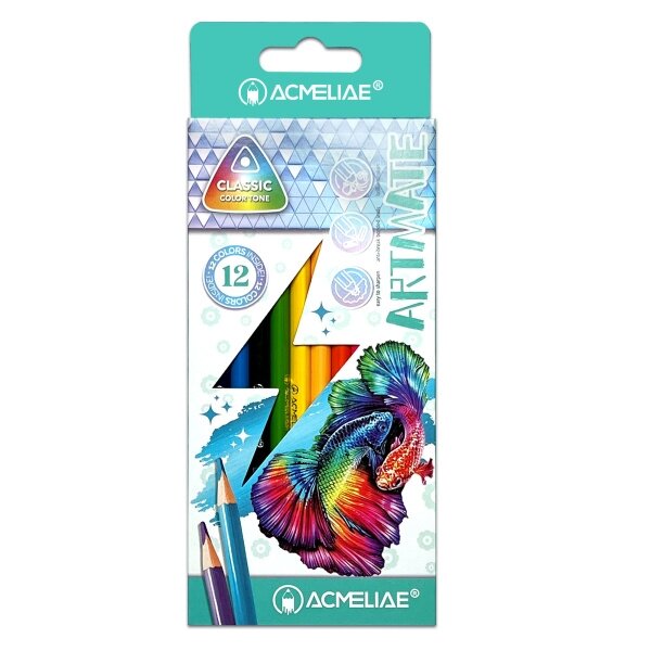 Карандаши цветные трехгранные Acmeliae Artmate 12 шт.