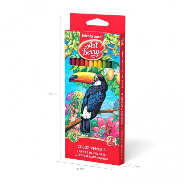 Triangular color pencils ArtBerry 24 colors 5