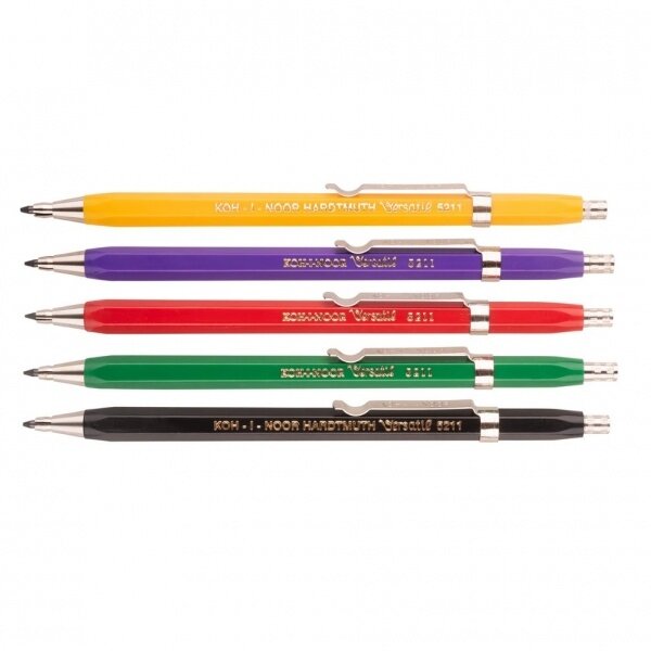 Pieštukas mechaninis Koh-I-Noor Versatil 5211, 2 mm metalinis su drožtuku 1