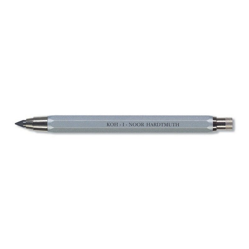 Pieštukas mechaninis Koh-I-Noor 5340 5,6 mm su drožtuku, korpusas sidabro spalvos 1