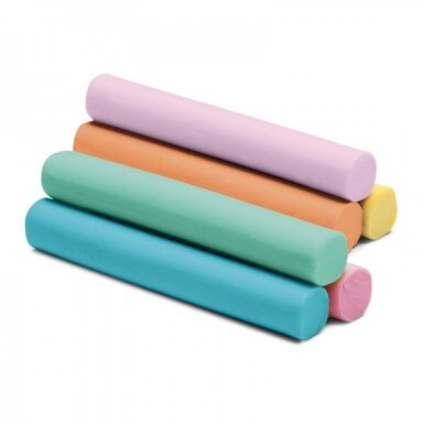 Plasticine Carioca Panetto 100 g, 6 pastel colors