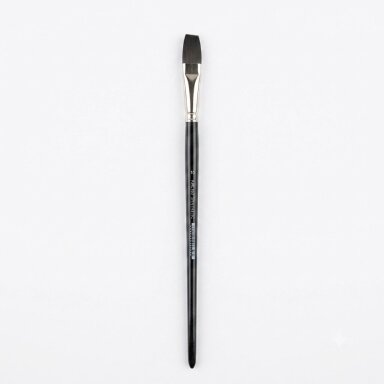 Flat  Artist Brush 180, Brown Synthetic, Long Handle, Size 10