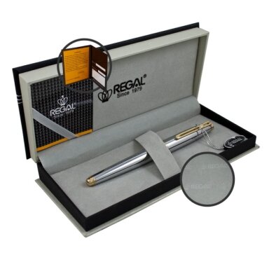 Regal Metal Fountain Pen Buckingham Silver (Re112P)