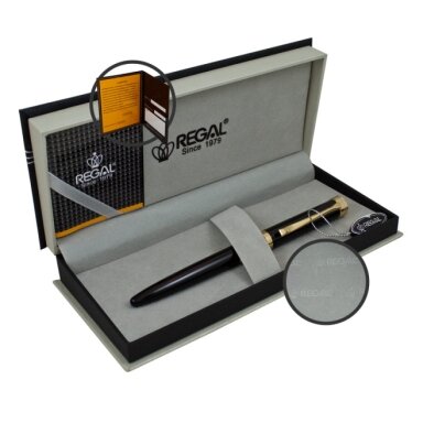 Regal Metal Fountain Pen Charles Black (Re12P)
