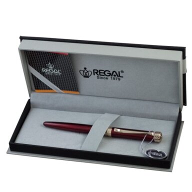 Regal Metal Fountain Pen Charles Red (Re36P)