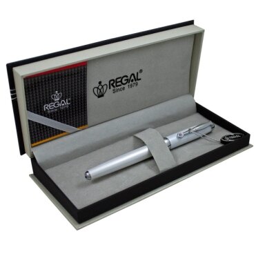 Regal Metal Fountain Pen Jennings Silver/White (Re87P)