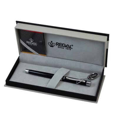 Regal Metal Fountain Pen Lane Black (Re32P)