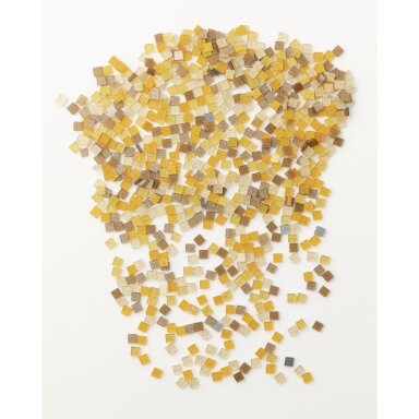 Mosaic tiles GLITTER MIX, 45g, 5x5mm, 700 parts, brown
