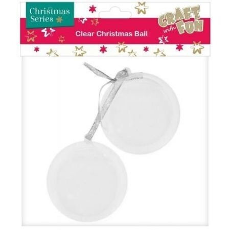 Plastikinis skaidrus burbulas, diametras 10 cm CRAFT-FUN