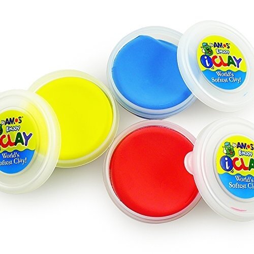 Пластилин легкий, затвердевающий на воздухе Amos i-Clay 8x18 г 2