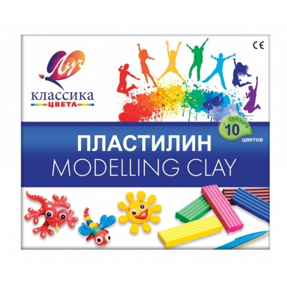 Plastilinas Luch "Klasika" 10 spalvų Plastilinas Luch "Klasika" 10 spalvų