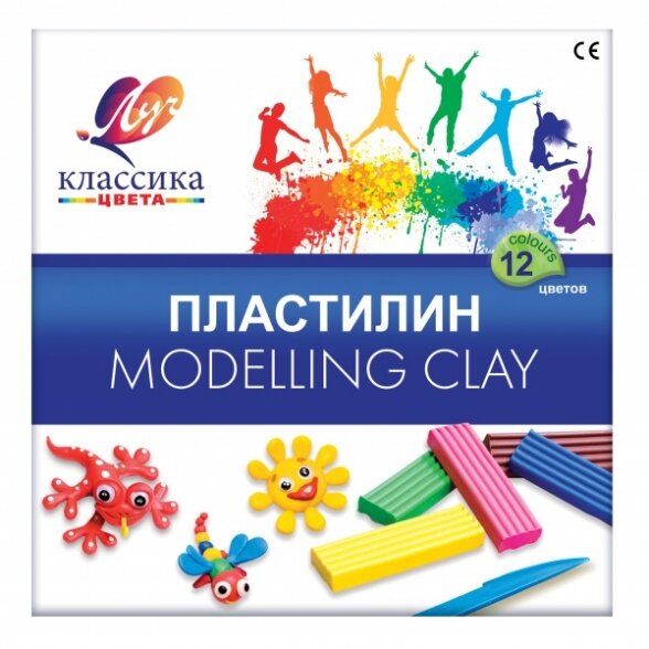 Modelling Clay Luch Classic 12 colors, with spatula/in cardboard box, 240 g Modelling Clay Luch Classic 12 colors, with spatula/in cardboard box, 240 g
