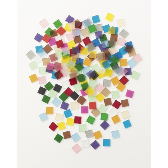 Mosaic tiles FROST, 45g, 10x10mm, 190 parts, assorted colours 2