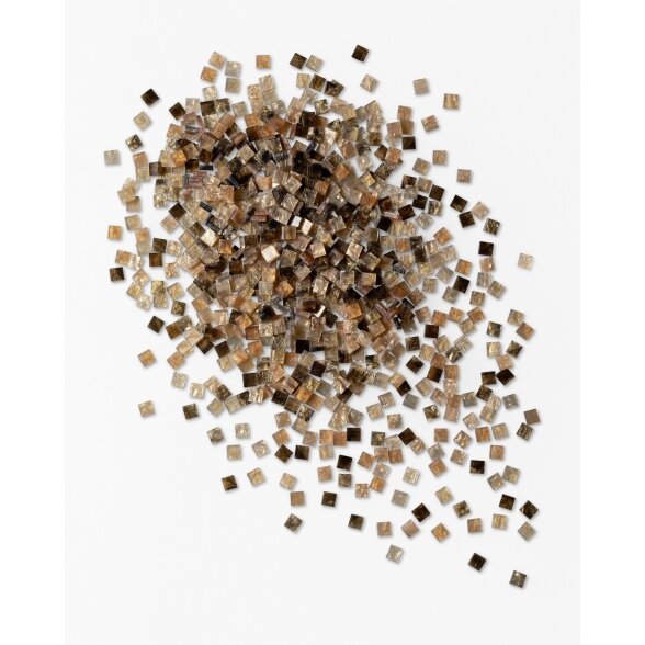 Mosaic tiles MARBLED ASSORTMENT, 45g, 5x5mm, 700 parts, brown 1