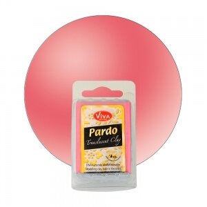 Polimerinis molis "Jewellery Clay" 56 g skaidrus raudonas Nr.422