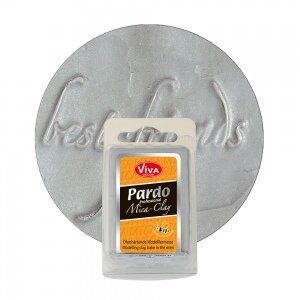 Polimerinis molis su 3D ef."Mica Clay" 56 g sidabro spalvos Nr.901 Polimerinis molis su 3D ef."Mica Clay" 56 g sidabro spalvos Nr.901