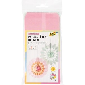 Popieriniai maišeliai ir gėlės Sweet Blossom, 34 vnt, 2 modeliai, 3 m virvutės Popieriniai maišeliai ir gėlės Sweet Blossom, 34 vnt, 2 modeliai, 3 m virvutės
