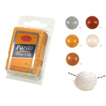 Polimerinis molis su 3D ef."Mica Clay" 56 g platinos spalvos Nr.905 3