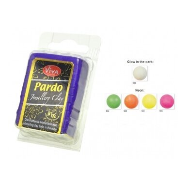 Polimerinis molis "Jewellery Clay" 56 g neoninis rožinis Nr.935