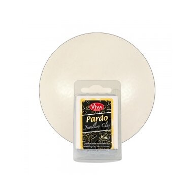 Polimerinis molis "Jewellery Clay" 56 g platinos spalvos Nr.902