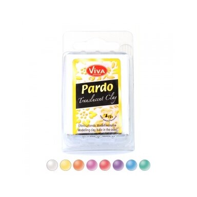 Polimerinis molis "Jewellery Clay" 56 g skaidrus oranžinės Nr.306