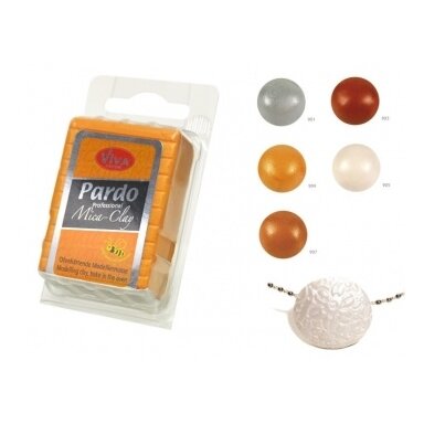 Polimerinis molis su 3D ef."Mica Clay" 56 g aukso spalvos Nr.904