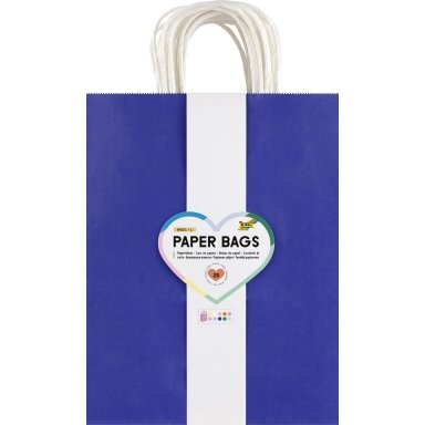 Paper Bags L, 125g/m², kraft paper, 20 pieces, 24x31x12cm, nature