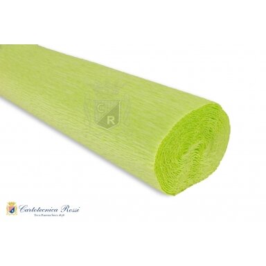 Бумага креповая флористическая 50cмx2,5м 180 г/м2 №558 Acid Green кислотно-зеленая