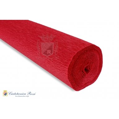 Бумага креповая флористическая 50cмx2,5м 180 г/м2 №589 Scarlet Red