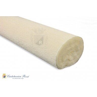 Бумага креповая флористическая 50cмx2,5м 180 г/м2 №603 White Cream кремовая